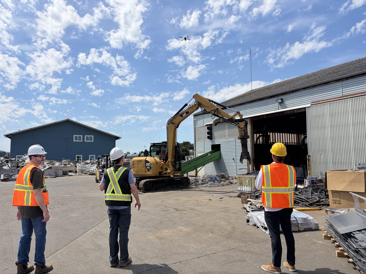 The Skagit River Steel & Recycling team on site